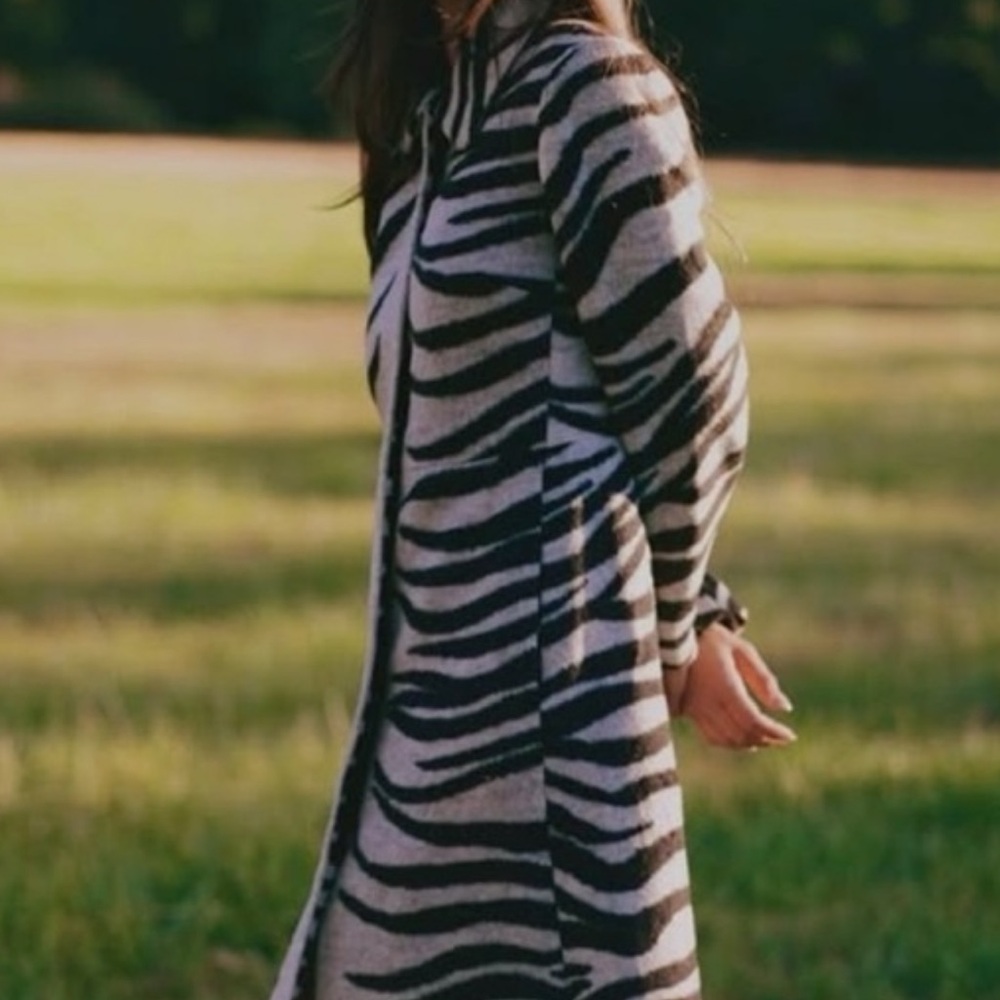 ISO!!! Gianni Bini x Sydney Silverman Dillard’s Zebra Wool Coat. NOT FOR SALE!